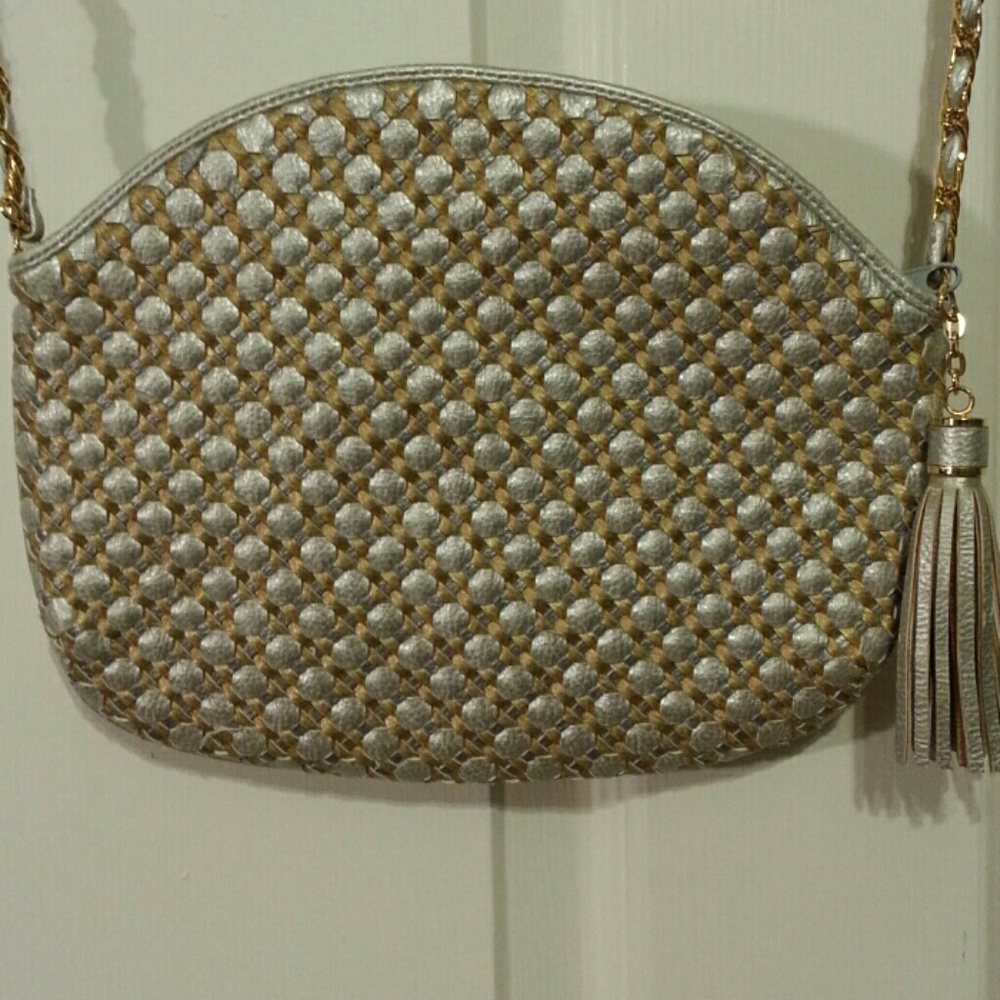 📀 Silver & Gold Purse